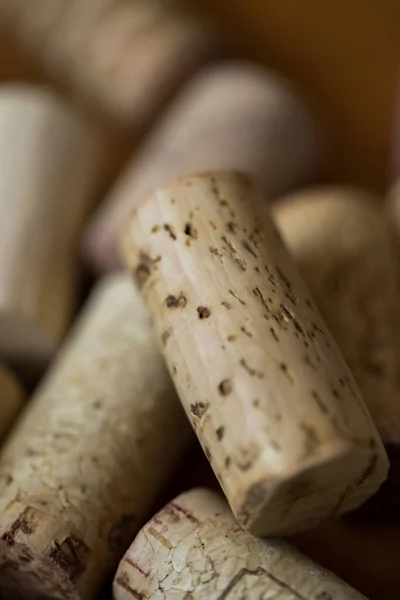 Closeup Wine Cork Collection — Stock Photo, Image
