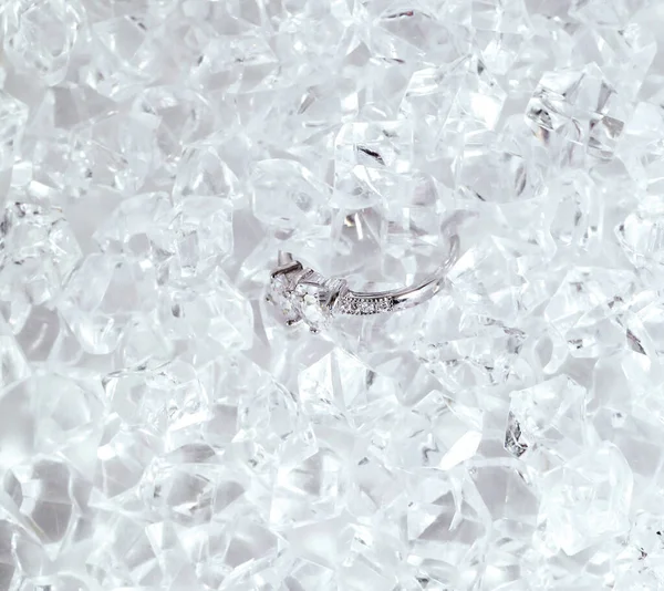 Des Bijoux Belle Bague Avec Diamant — Photo