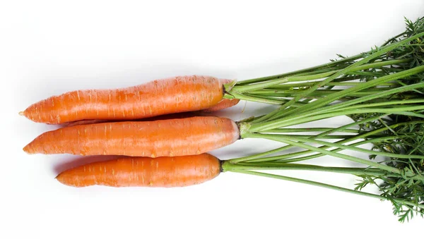 Deliciosa Zanahoria Sobre Fondo Blanco — Foto de Stock