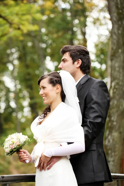 아름답고 연기와 결혼의 — 스톡 사진