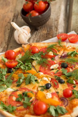 Masada nefis bir pizza