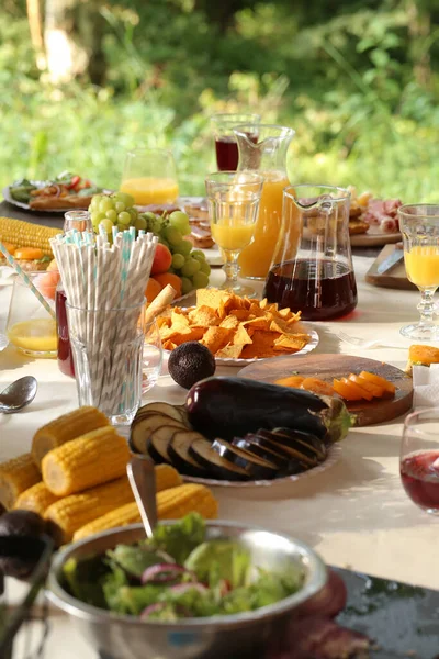 Cooking Frame Food Table Full Food — Stock Photo, Image