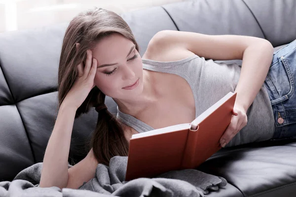 Estilo Vida Hermosa Mujer Casa — Foto de Stock