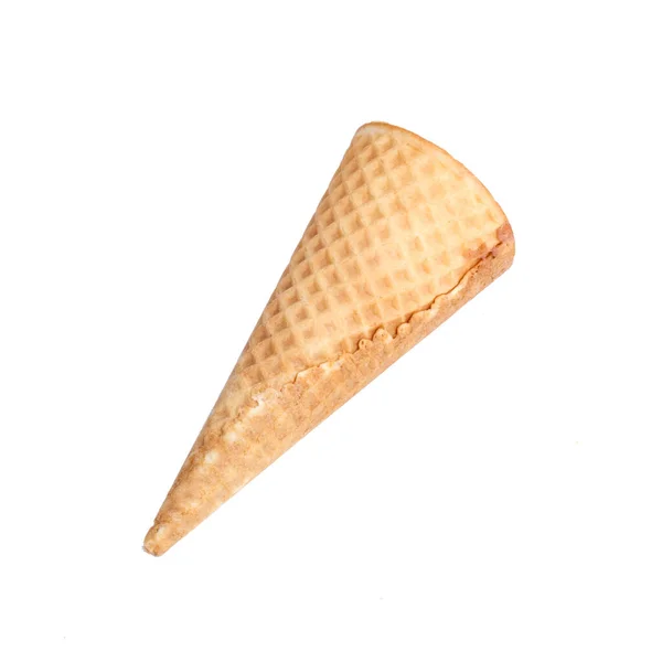 Waffle Cone White Background — Stock Photo, Image