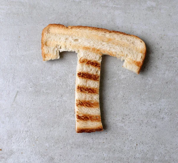 Toastbrot Auf Dem Tisch — Stockfoto