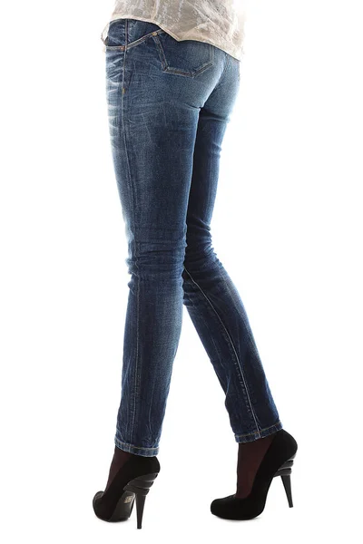 Woman Legs Isolated Whiten Background — Stock Photo, Image