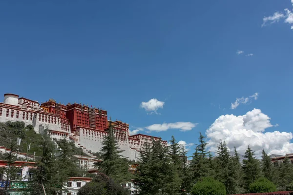 Lhasa, Tibet, Asya 'dan Potala sarayı manzarası