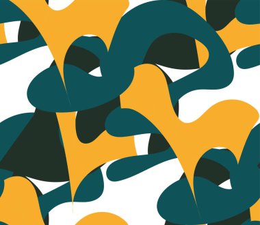 Arka plan, seamless modeli. Yeşil, Turkuaz ve yelllow renkleri.