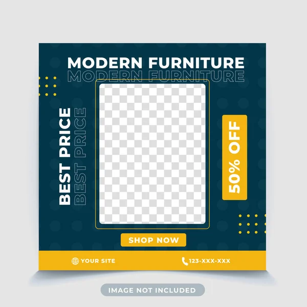 Modern mobilya Instagram şablonu