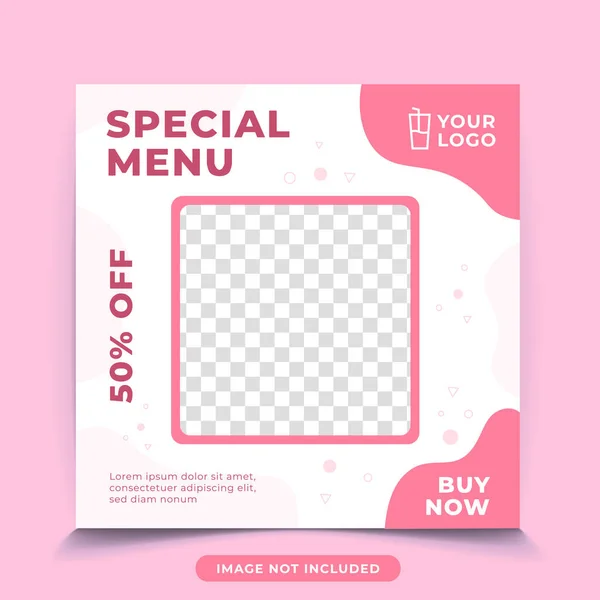 Sosyal medya instagram post pankart şablonunu iç