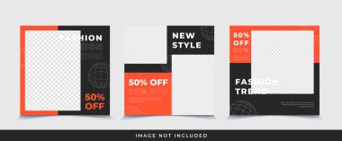 moda satışı instagram gönderme şablonu