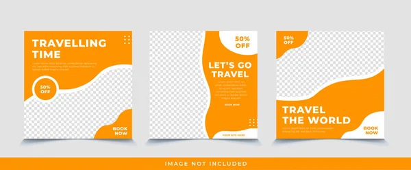 Voyage Instagram Post Template — Image vectorielle