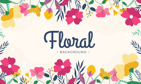 Düz dizaynlı çiçek arkaplanı