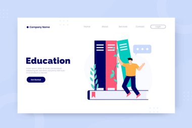 Eğitim iniş sayfası şablonu