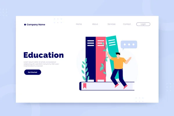 Eğitim iniş sayfası şablonu