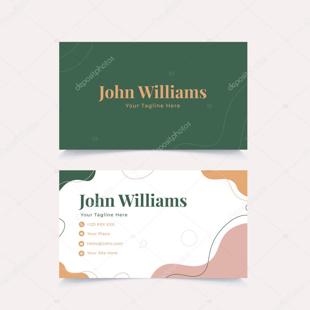 Abstract business card template