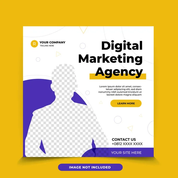 Yaratıcı iş pazarlama sosyal medya gönderme şablonu