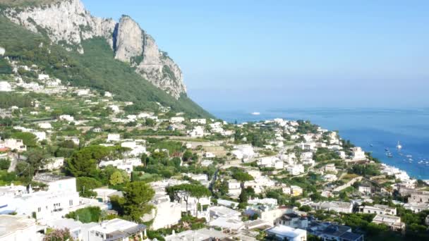 Wyspa Capri Włochy Krajobraz Morza Centrum Capri — Wideo stockowe