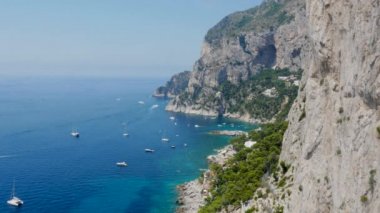Capri Adası, İtalya, Güney Sahili manzarası