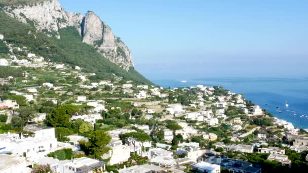 Ilha Capri Itália Paisagem Capri Centro — Vídeo de Stock