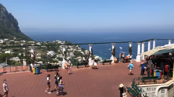 Capri Island Itálie Pohled Náměstí Umberto — Stock video