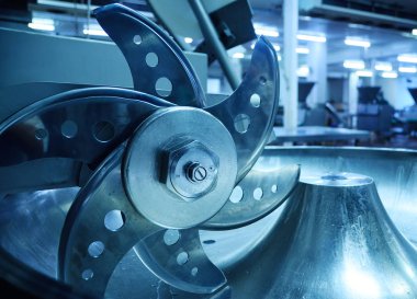 Doğrayıcılardan et et tesisi için gıda sektöründe işleme için.