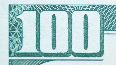 yüz dolar unsurları bize Doları bill yakın çekim.