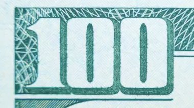 yüz dolar unsurları bize Doları bill yakın çekim.