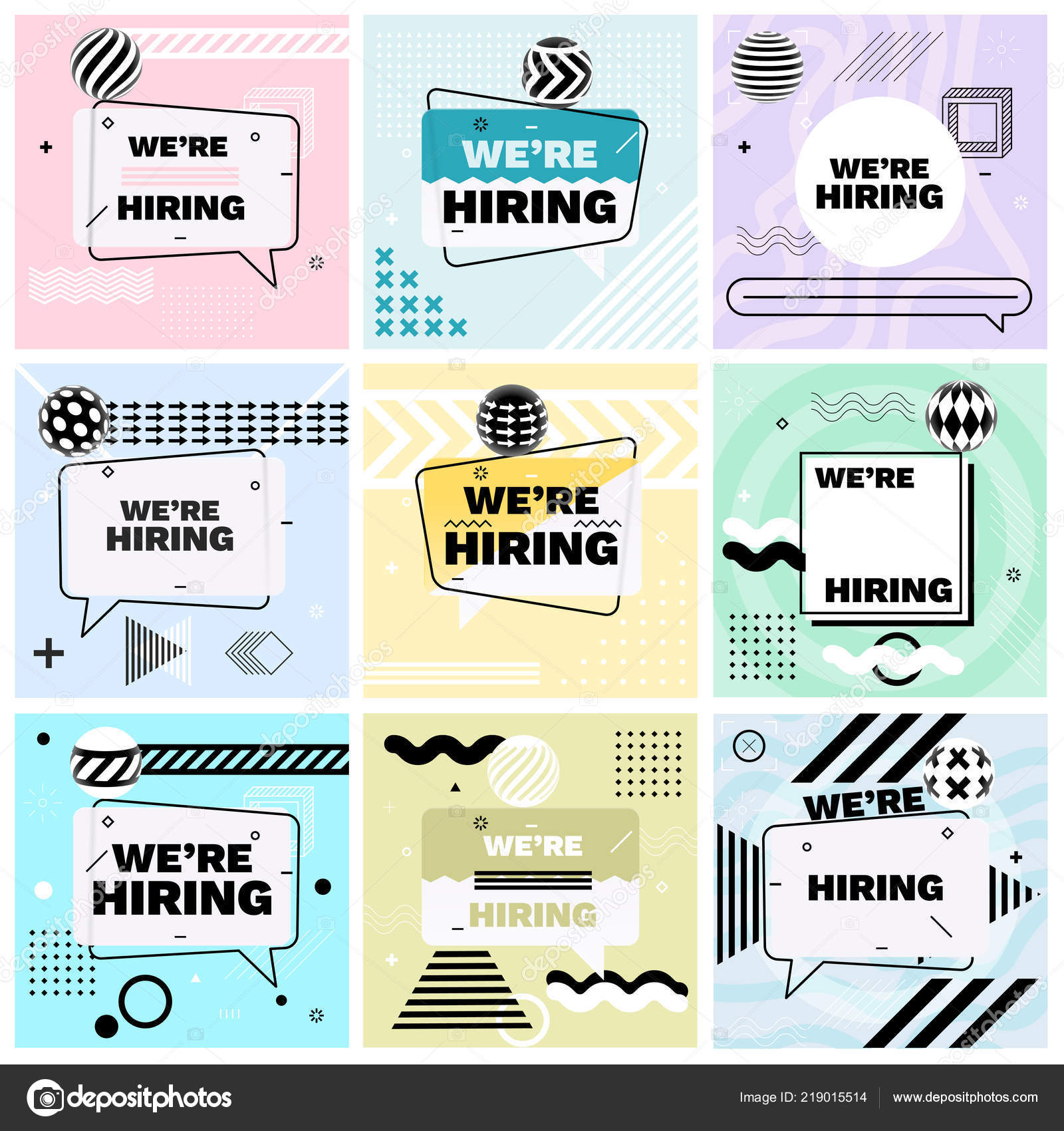 Hiring Template Banner Design Poster Set Job Vacancy Advertisement With Regard To Job Posting Flyer Template