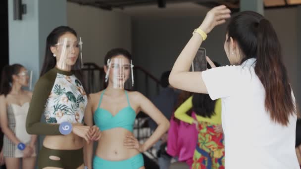 Bangkok Tajlandia Lipca 2020 Konkurs Miss Beauty Pageant Thai Garm — Wideo stockowe