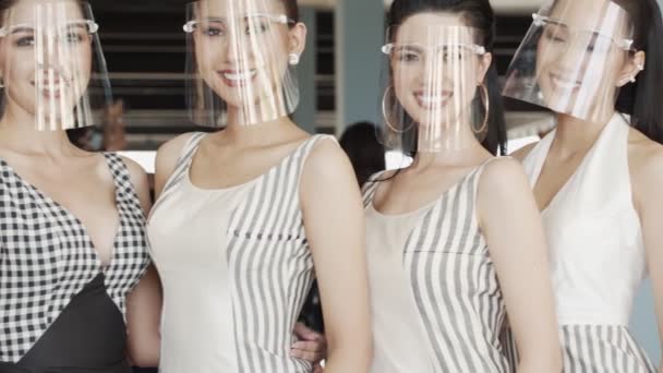 Bangkok Tayland Temmuz 2020 Bayan Güzellik Yarışması Tayland Garm New — Stok video