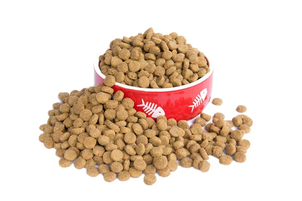Pet Food Cat Food Close White Background — Stock Photo, Image