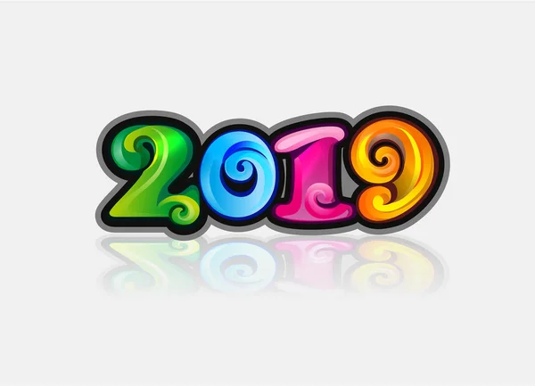 2019, year 2019, new year, christmas,calendar, template, figure, avant-garde, modern, geometry, nanotechnology, neurons, background, nano, techno style, fashionable design, geometric design, style, stylish background, wallpaper, template for a site — Stock Illustration 2019 Year 2019 New Year Christmas Calendar Template Figure Avant Vector Graphics