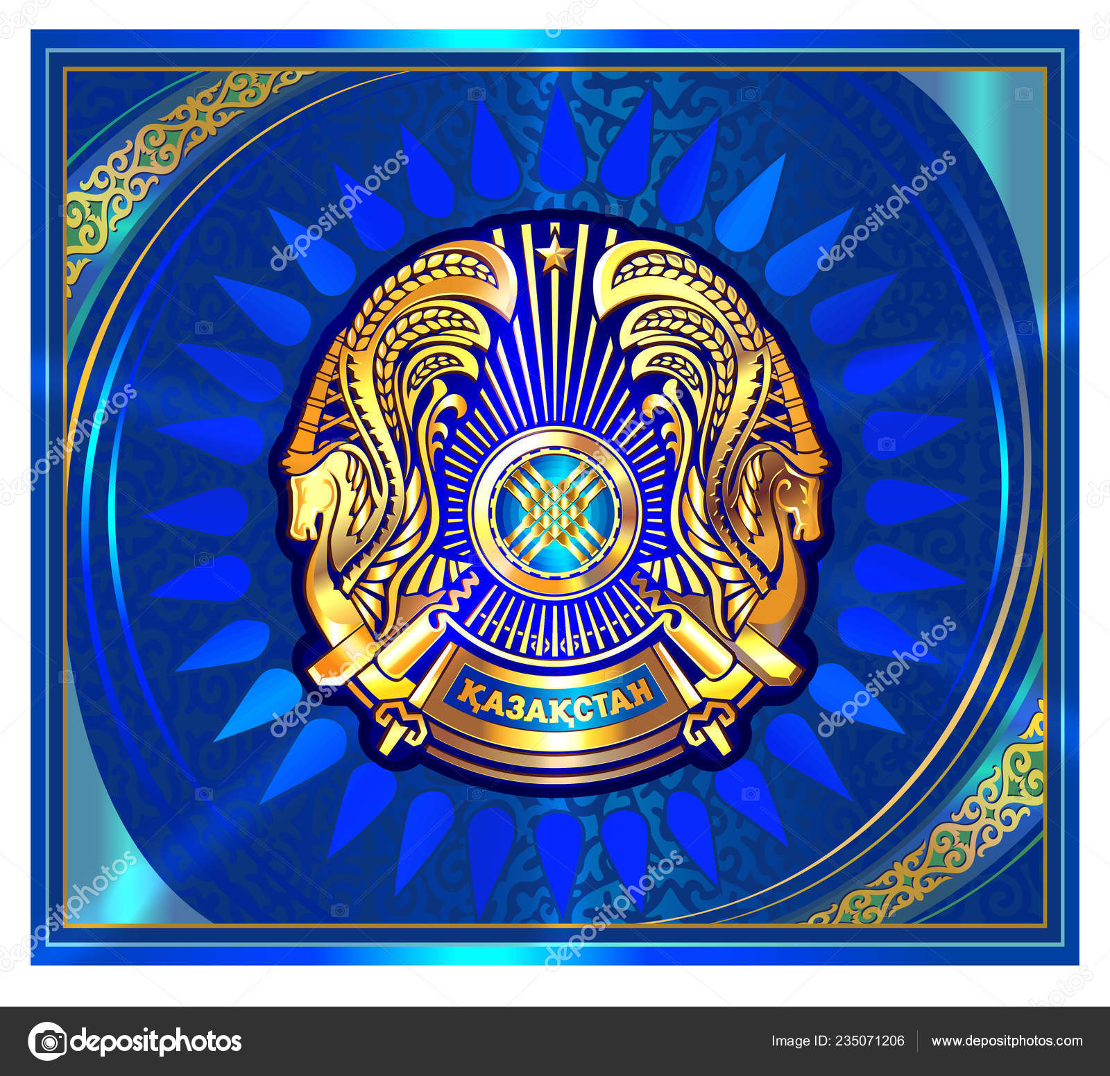 Download wallpapers Flag of Kazakhstan, 4k, Asia, wooden texture