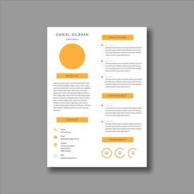 İş veya kişisel işiniz için CV Vektörü