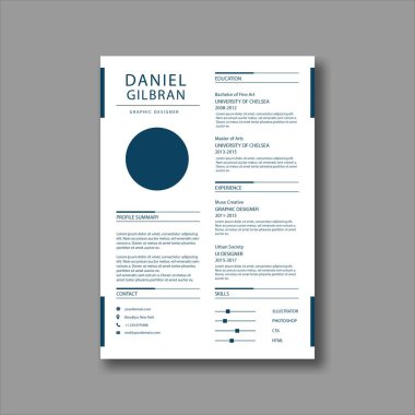 İş veya kişisel işiniz için CV Vektörü