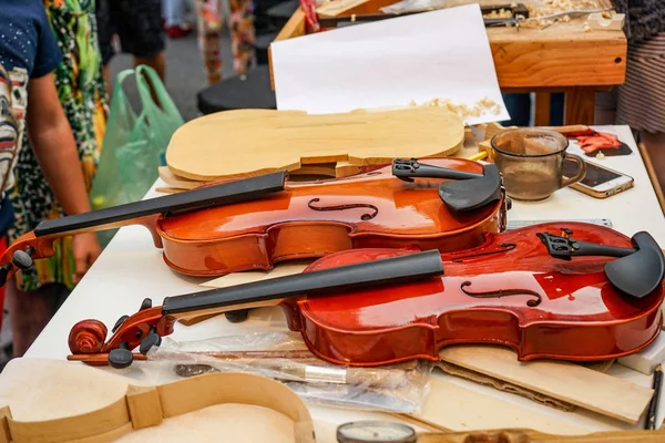 Workshop for the production and repair of the violins.