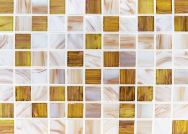 Mozaik karolar banyo iç. Arka plan seramik Mozaik.