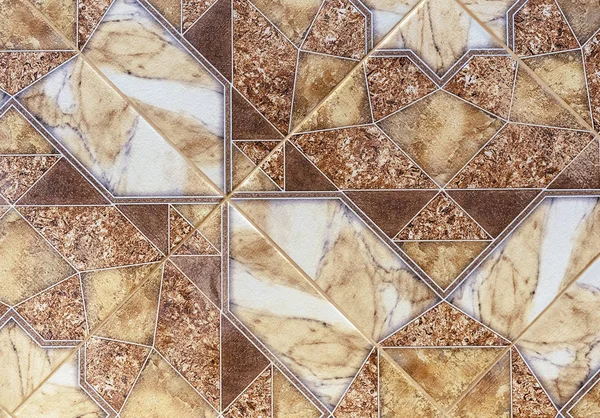 Brown ceramic tiles with an abstract pattern. — Stock Photo, Image