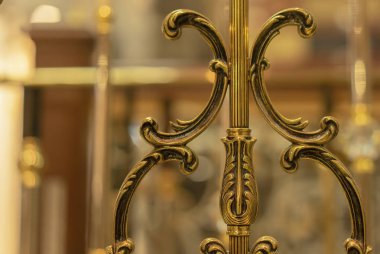 Metal ile patina, iç dekoratif öğe.