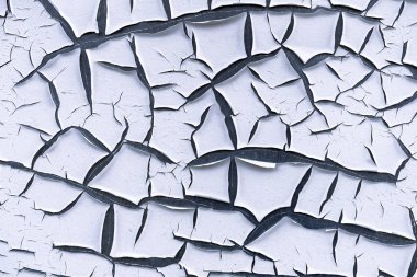 Beton duvardaki eski çatlak boya..