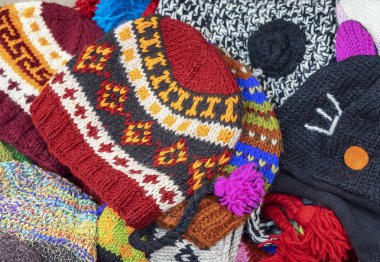 Vitrin yün çocuk kış kapaklar.