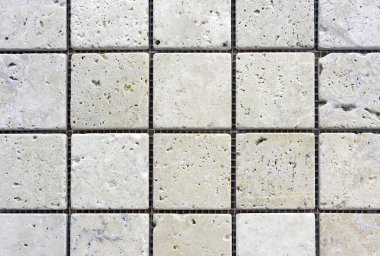 Banyo iç mozaik fayans. Seramik Mozaik döşemenin arka planı.