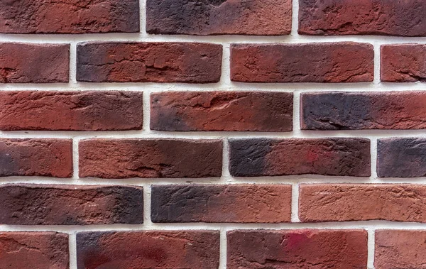 Texture de mur de briques brunes. Fond de mur de briques brunes . — Photo