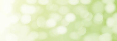    Bokeh. Hafif yeşil arka planda soyut bulanık noktalar. Göz kamaştırıcı. Vektör.