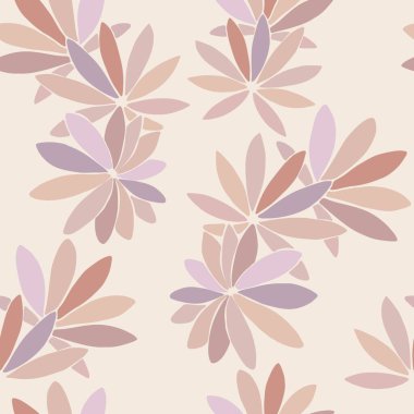 Tropik yapraklar. Egzotik desen. Çok renkli parlak bir süs. Hassas tonlarda arkaplan yerleştir