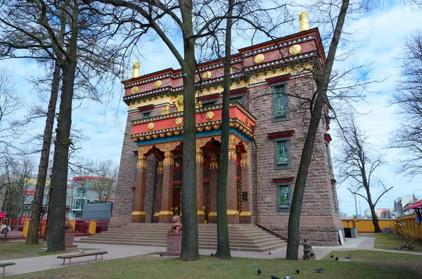 Tempio Buddista San Pietroburgo Datsan Gunzehoyney San Pietroburgo Russia — Foto Stock