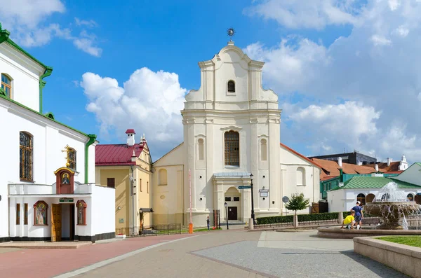 Minsk Belaro Agosto 2018 Chiesa San Giuseppe Ora Archivio Stato — Foto Stock