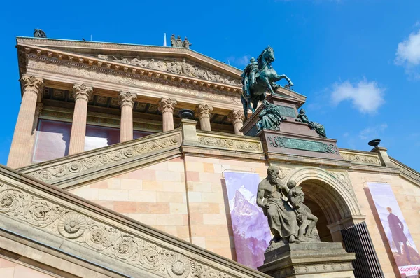 Berlin Németország 2018 Szeptember Lovas Szobra Friedrich Wilhelm Fent Bejáratnál — Stock Fotó