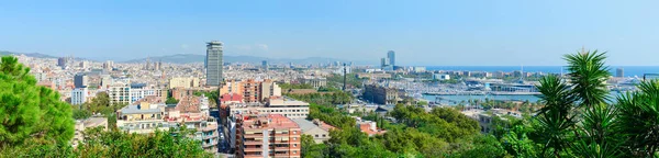 바르셀로나 카탈로니아 스페인 위에서 파노라마 — 스톡 사진